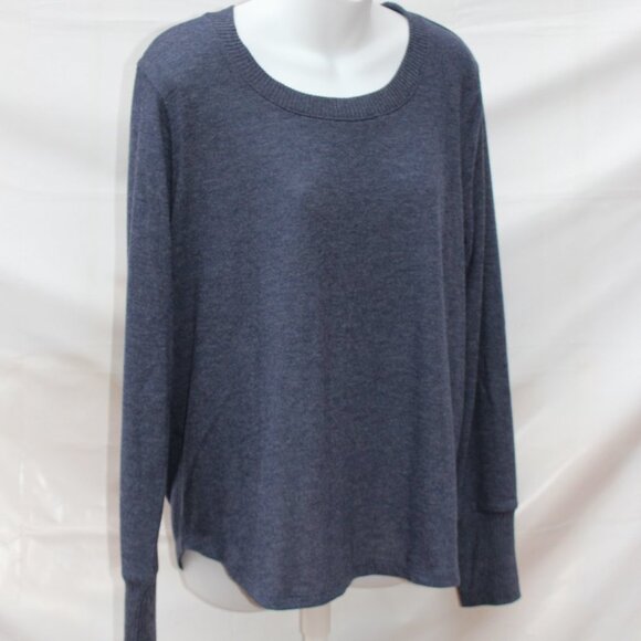 Nine West Womens Heather Mood Indigo Long Sleeve Sweater, Size XL, New with Tags - Picture 5 of 12